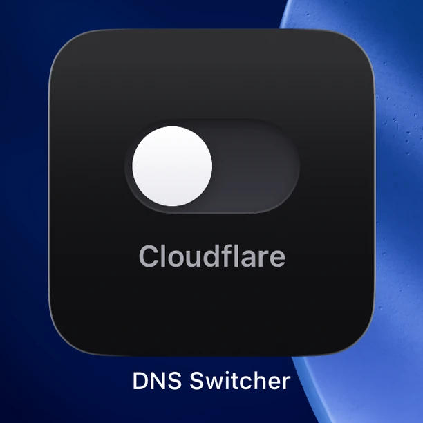 The DNS Switcher widget on an iPhone home screen, switched off.